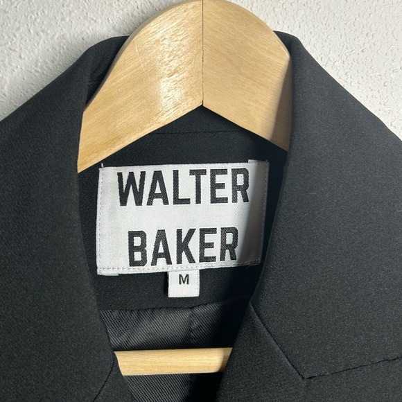WALTER BAKER Woman's Blazer Black Double Breasted Medium - Picture 3 of 6